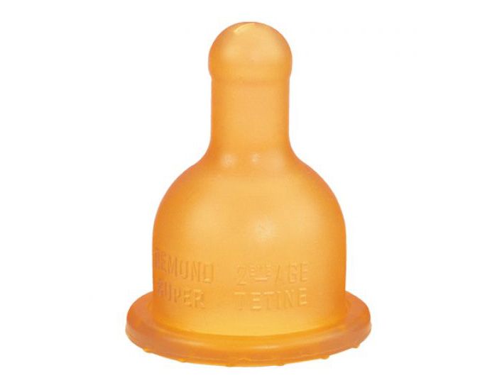 Lot de 2 Super-tétines en Caoutchouc - +6 mois