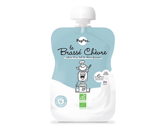 Gourde Brassé Chèvre Nature - 100 g - Dès 6 mois
