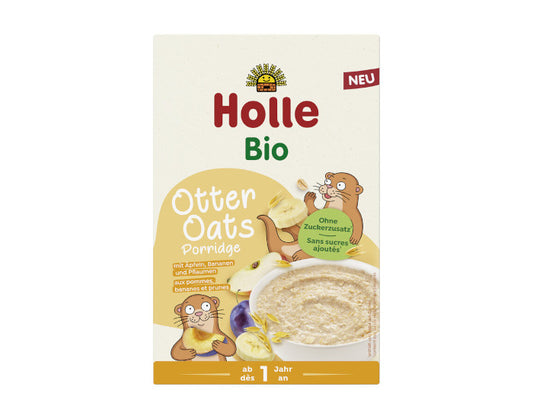 Porridge Otter Oats aux Pommes, Bananes et Prunes – Dès 12 mois – 200 g
