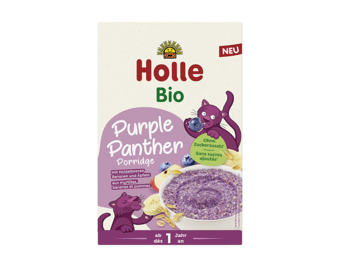 Porridge Purple Panther aux Myrtilles, Bananes et Pommes – Dès 12 mois – 200 g