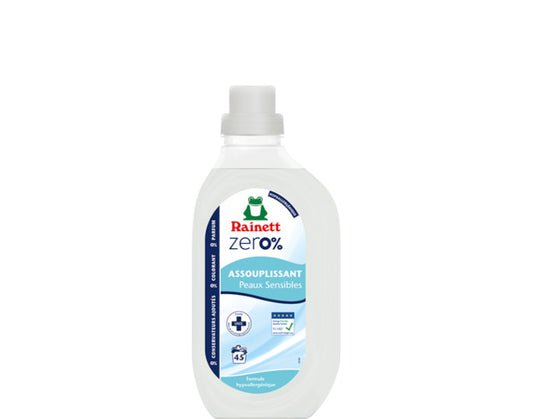 Zéro % Assouplissant Ecologique - 45 lavages - 900 ml
