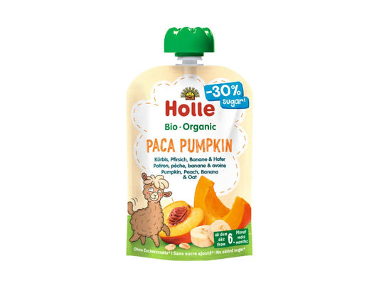 Gourde Paca Pumpkin – Potiron, Pêche, Banane et Avoine – 100 g – Dès 6 mois