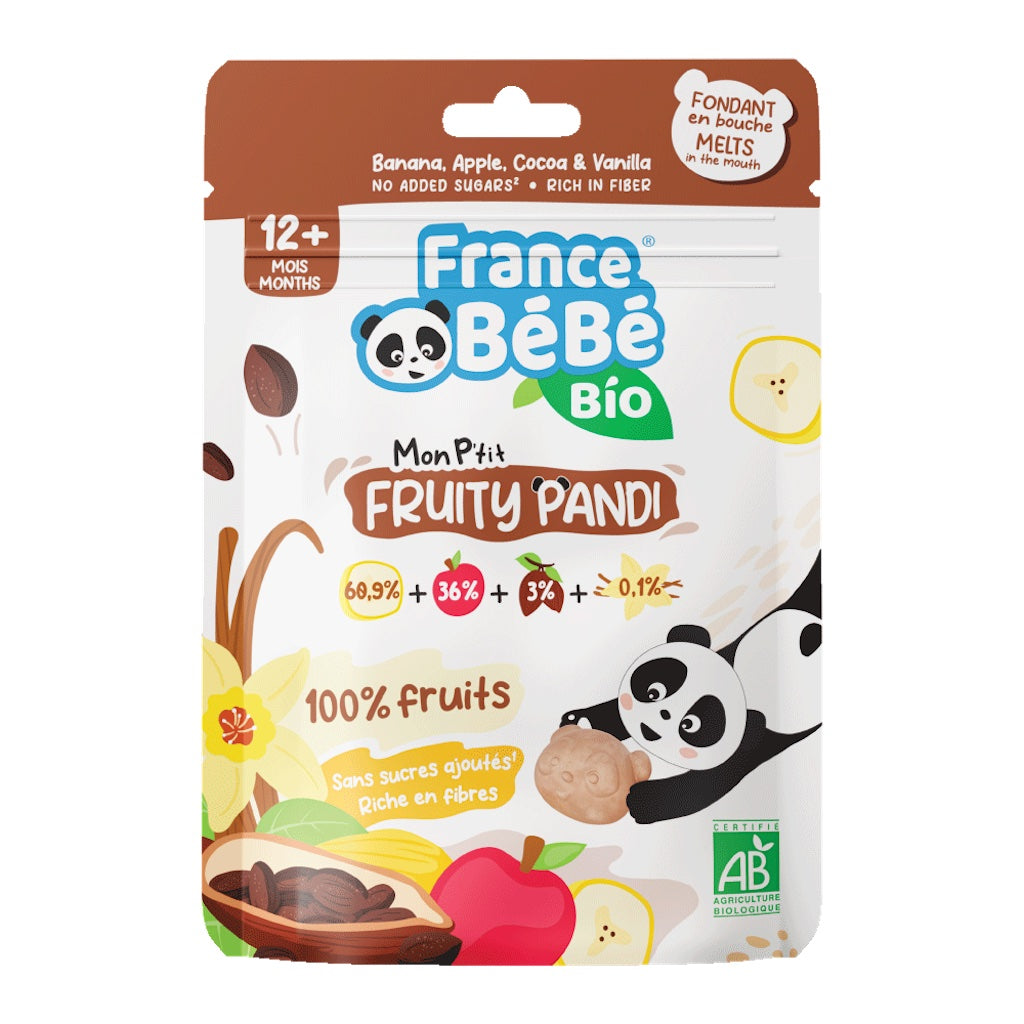 Mon P’tit Fruity Pandi Banane Pomme Chocolat et Vanille