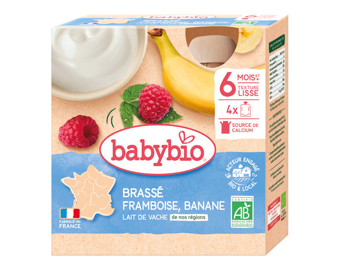 Gourde Lacté Brassé - Dès 6 Mois - 4 x 85g