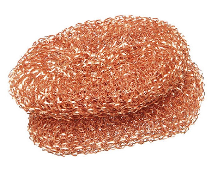 Lot de 2 Éponges Grattoirs en Cuivre