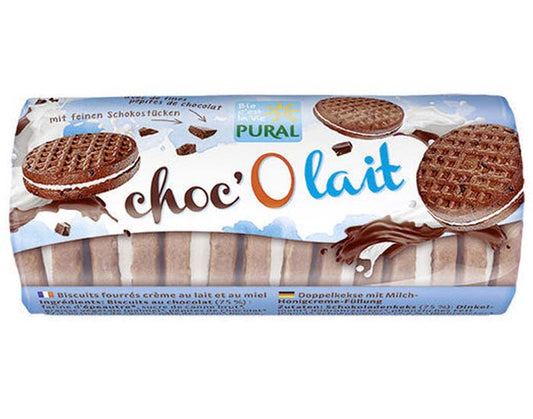 Choc'O Lait - Biscuits Chocolat Fourrés Lait-Miel
