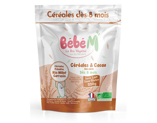 M Céréales Cacao - 220 g - Dès 8 mois