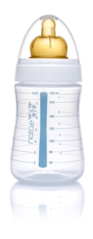 Biberon PP tétine caoutchouc col large