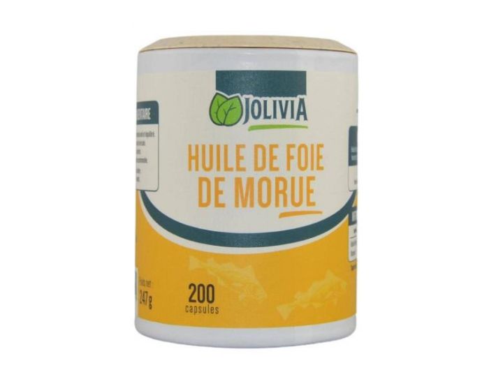 JOLIVIA Foie de morue - 200 capsules de 500 mg