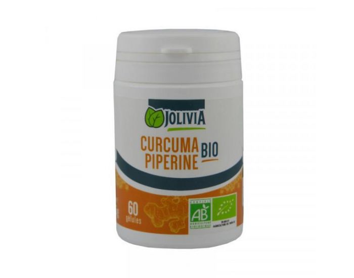 JOLIVIA Curcuma et Piperine Bio - 60 Glules vgtales de 300 mg
