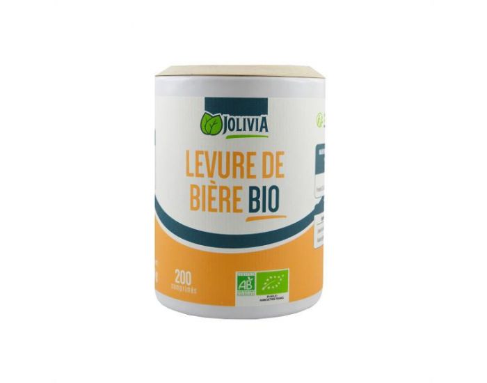 JOLIVIA Levure de bire Bio - 200 comprims de 400 mg