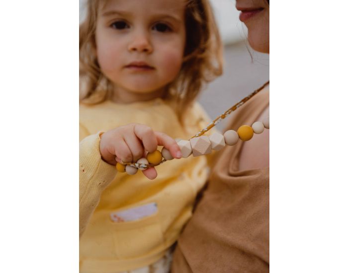 MAWEN MATERNE Collier d'Allaitement, de Portage - Moutarde Beige - Capucine