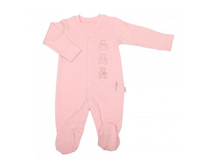 SEVIRA KIDS Pyjama B�b� en Coton Bio, BASIC Rose