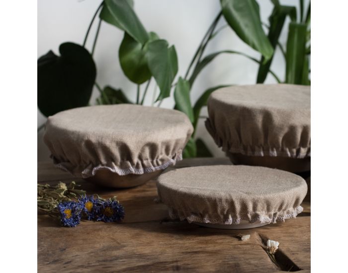 ZOESSENTIELS Couvre Plat en Lin 