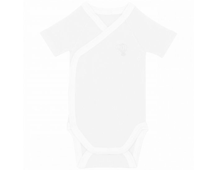  Body crois� Manches Courtes - 100% Coton Bio - Nuage