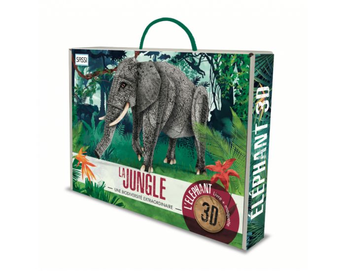 SASSI JUNIOR L'Elphant La Jungle - Livre 3D - Ds 6 Ans 