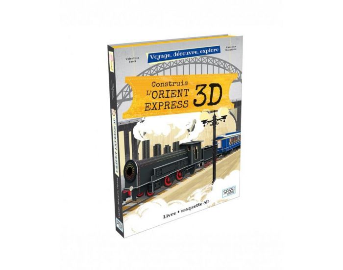 SASSI JUNIOR Construis l'Orient Express - Livre 3D - Ds 6 Ans 