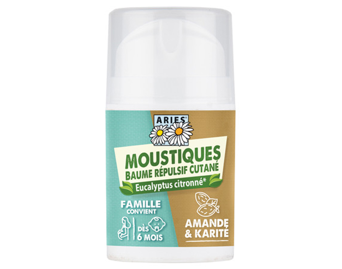 ARIES Baume Famille R�pulsif Moustique - 50 ml - D�s 6 mois