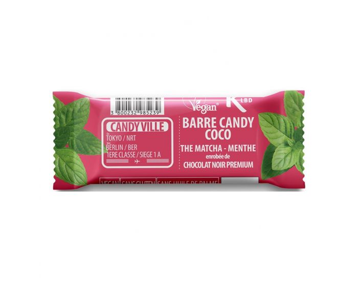 CANDY VILLE Barre Candy Coco Matcha Menthe Bio - 50g