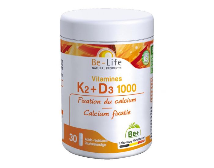 BE-LIFE Vitamines K2-D3 1000 - 30 glules