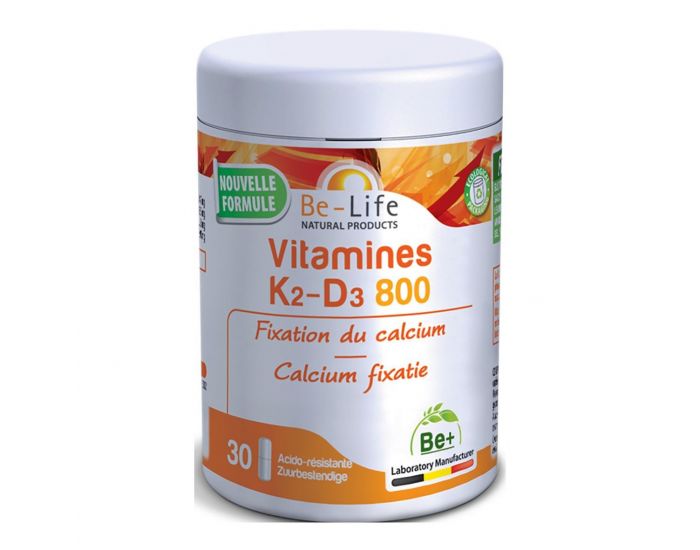 BE-LIFE Vitamines K2-D3 800 - 30 glules
