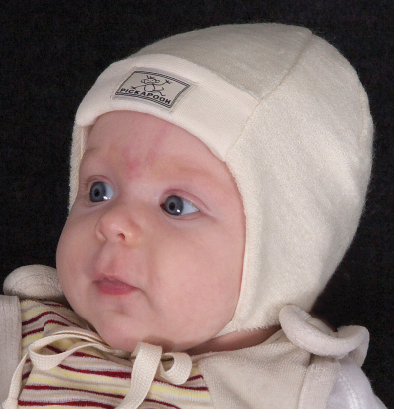 PICKAPOOH Bonnet Bb en Laine Vierge Emil - Ecru