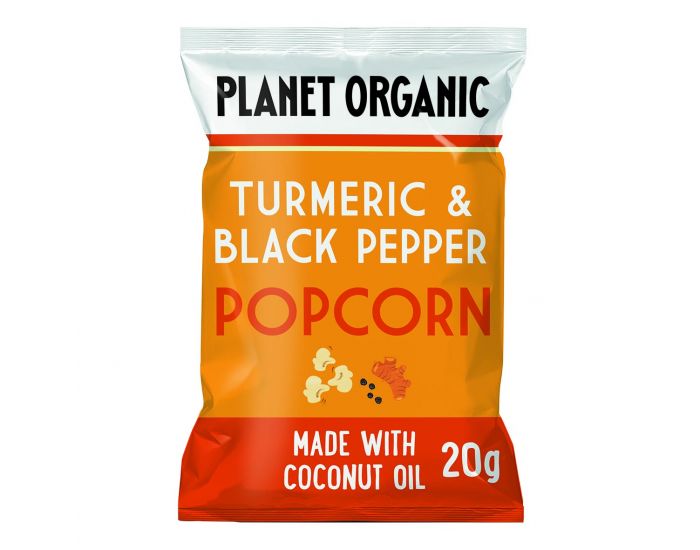 PLANET ORGANIC Popcorn Curcuma Poivre Bio - 20g