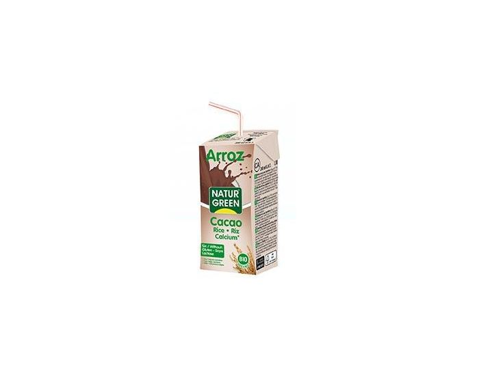 NATURGREEN Boisson Riz-Cacao-Calcium Bio  - 6x200ml