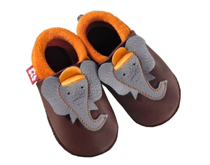 POLOLO Chaussons en Cuir Jonathan Mango