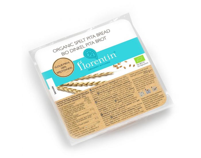 FLORENTIN Pain Pita Epeautre Bio (sachet de 4 pains) - 260g