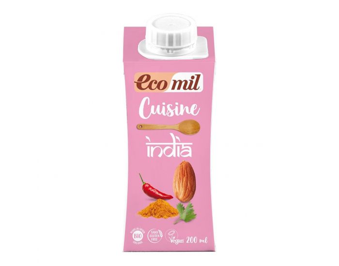 ECOMIL Crème Cuisine India Bio - 200ml