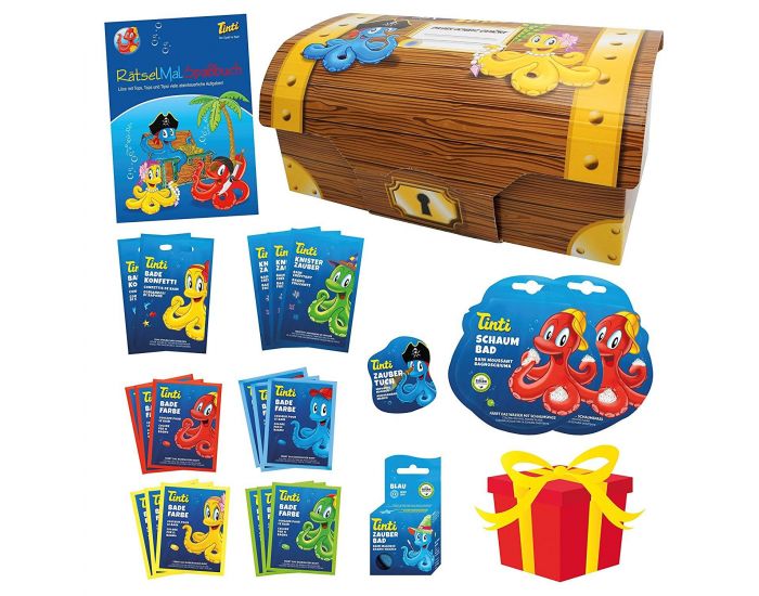 TINTI Grand Coffre au Tr�sor pour le bain - 23 articles