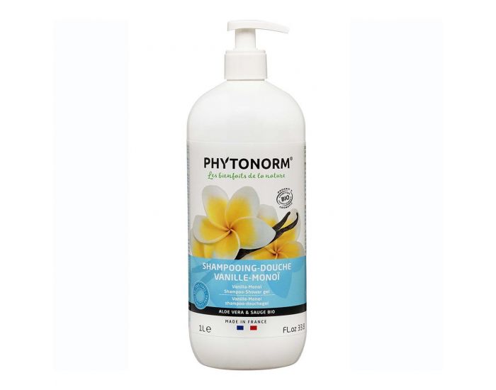 PHYTONORM Shampooing-Douche Vanille-Mono Bio - 1L