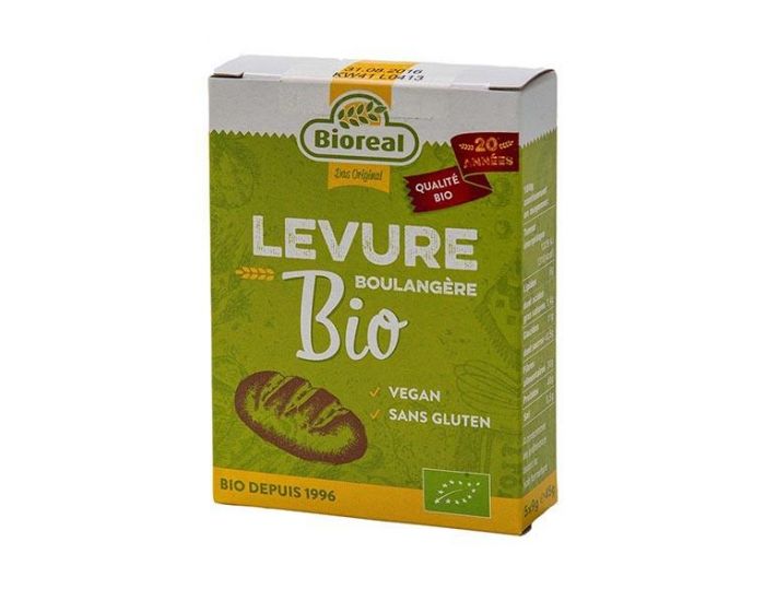 BIOREAL Levure Boulang�re D�shydrat�e Bio - 5x9g