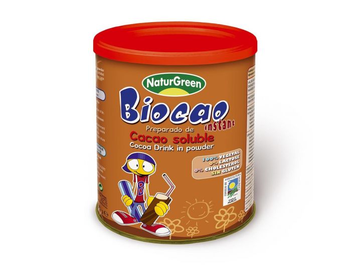 NATURGREEN Boisson Instantan�e Au Cacao 50 % Cacao Bio - 400g