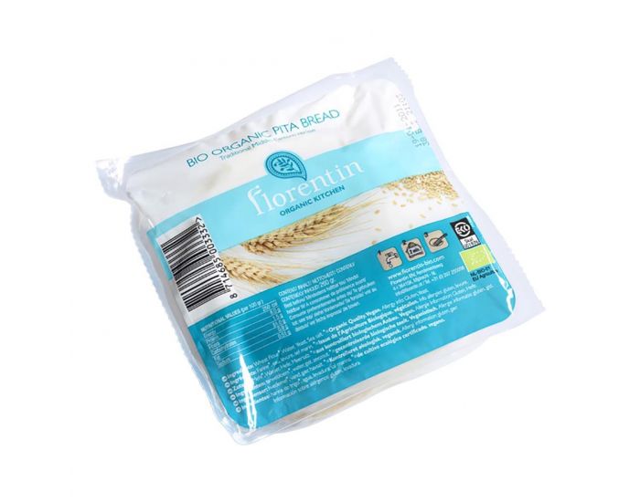 FLORENTIN Pain Pita Blanc Bio (sachet de 4 pains) - 260g