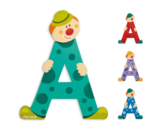 JANOD Lettres Alphabet Clown
