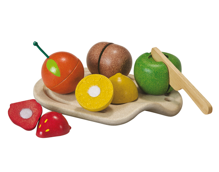 PLAN TOYS Assortiment de Fruits en Planwood - Ds 18 mois