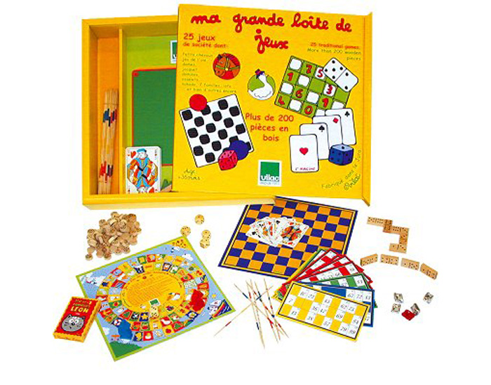 VILAC Ma Grande Bo�te de Jeux en Coffret Bois - D�s 3 ans