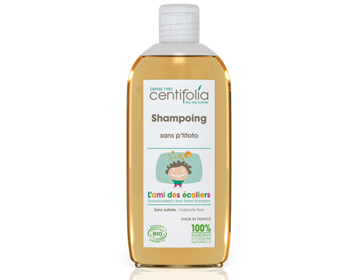 CENTIFOLIA Shampoing Sans P'titoto - l'Ami des Ecoliers Flacon de 250 ml