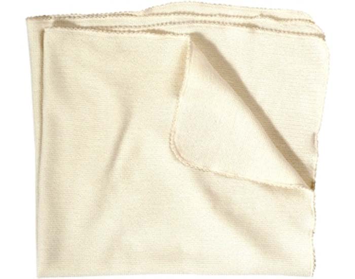 LIVING CRAFTS Couverture B�b� en Laine Vierge Biologique - Ecru - 80 x 100 cm