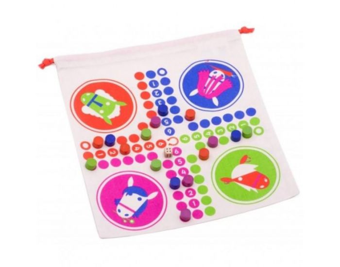 LES JOUETS LIBRES Jeu de Petits Chevaux En Bois - Dada - D�s 4 Ans 