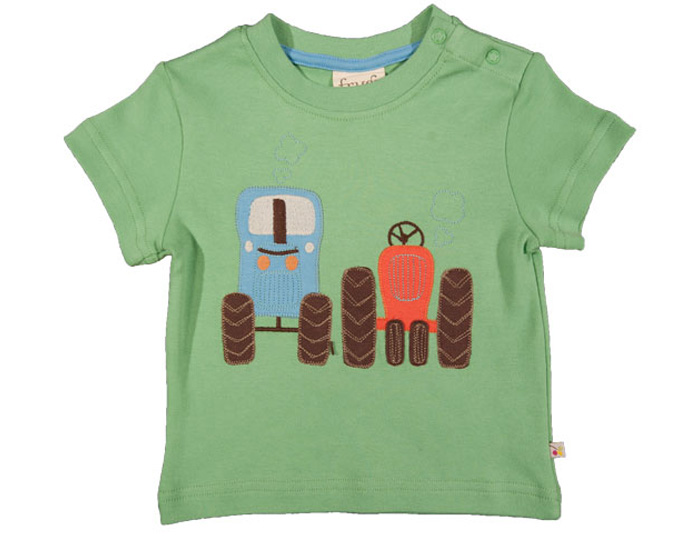 FRUGI Top B�b� Manches Courtes - Tracteur