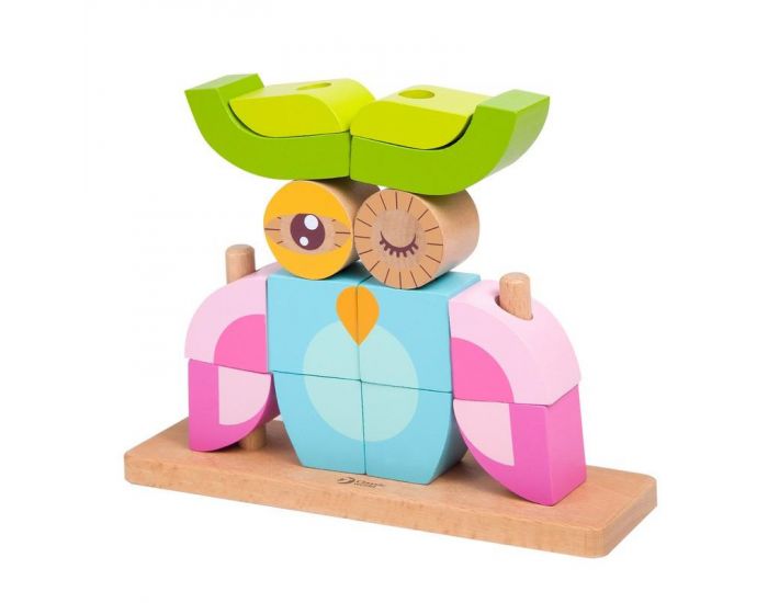 CLASSIC WORLD Puzzle en Bois Vertical - Chouette - D�s 18 mois