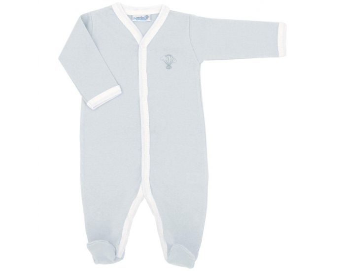  Pyjama Lger t - 100% Coton Bio - Azur