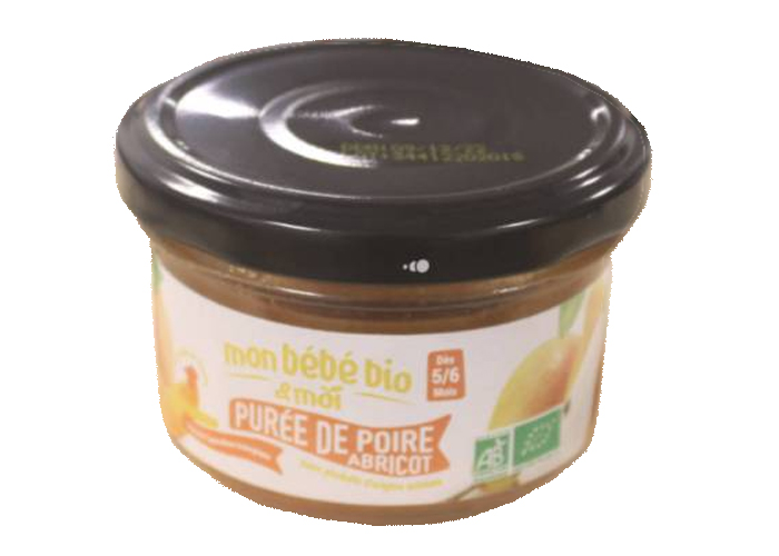 MON BEBE BIO ET MOI Pure Poire Abricot - 100 g - Ds 5/6 mois