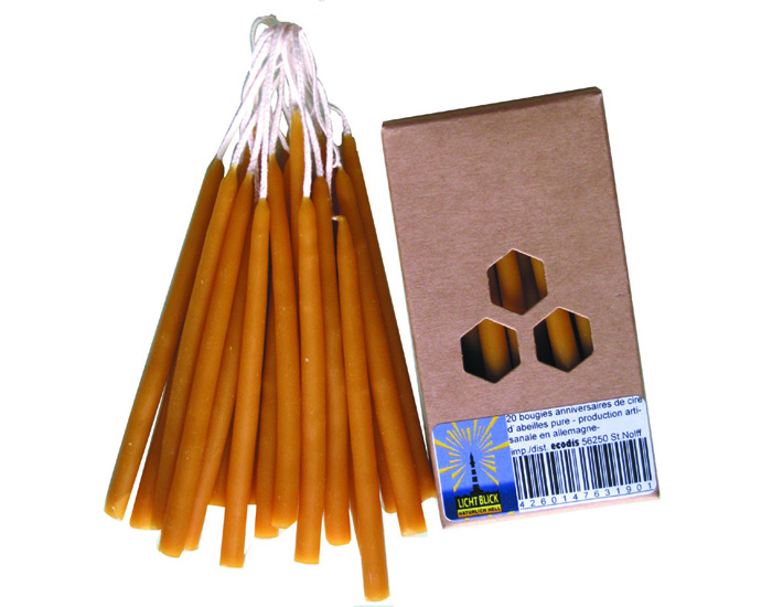 Bougies d'Anniversaire en Cire d'Abeille