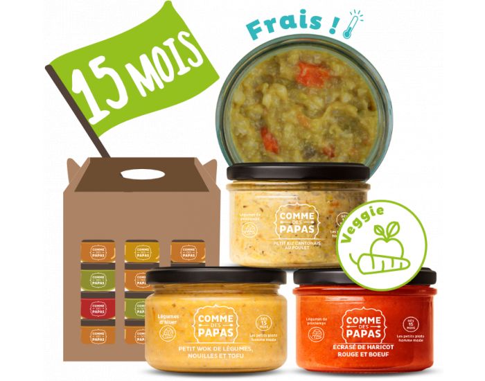 COMME DES PAPAS - Pack Veggie d't - Ds 15 mois
