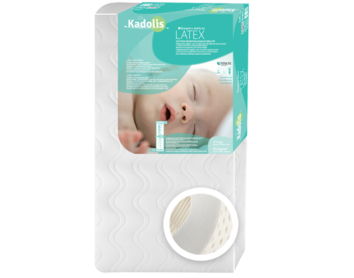 KADOLIS Greenline Matelas - Latex Pure et Tencel - 60 x 120 cm