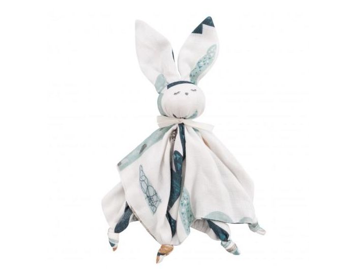 SEVIRA KIDS Doudou Plat En Lange Bambou - Lapin Everest - D�s La Naissance
